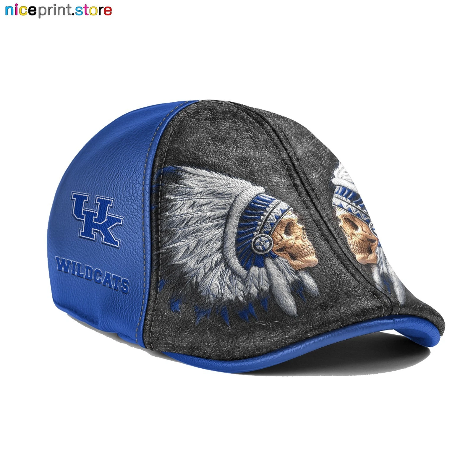Kentucky Team Wildcats Ivy Cap NCAA 6pannel Hat NCAA Flat Cap Driver