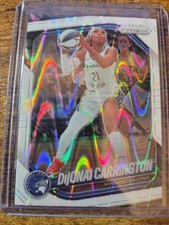 2025 Panini Prizm WNBA DiJonai Carrington White Seismic Prizm #9 Minnesota Lynx