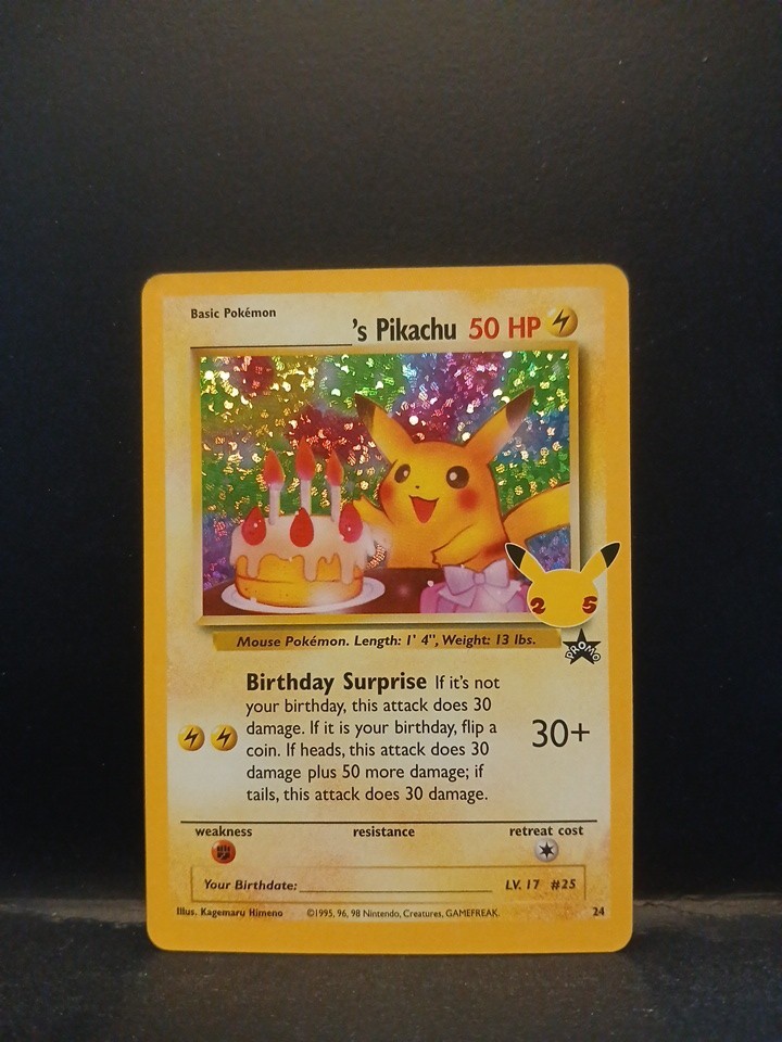 Birthday Pikachu 2021 Celebrations: Classic Collection #24 Holo