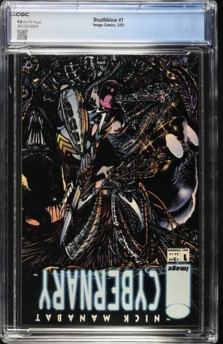 Deathblow 1, Jim Lee, Emboss red foil logo, flip cover, CGC 9.8 NM / MINT - Image 2 of 2