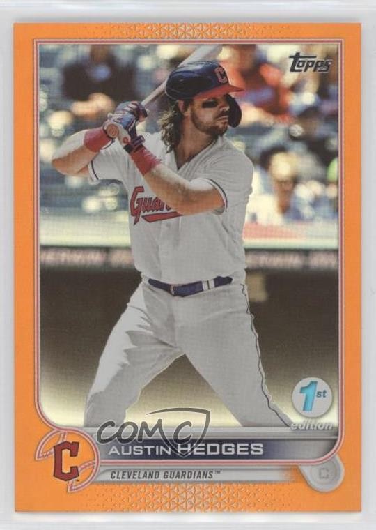 2022 Topps Series 1 1st Edition Orange 20/75 Austin Hedges #65 0u17