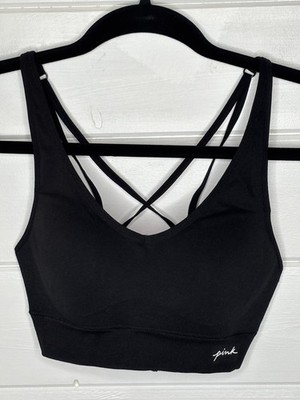 Pink Active Victoria s Secret Seamless Lightly Lined Sports Bra Size XS Black