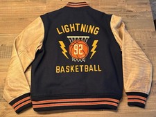 Polo Ralph Lauren Varsity Jacket Lightning Basketball Patch 1992 XL