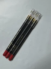 3-Pack New Prestige Waterproof Lipstick Lip Liner 01 Brick Dark Red Read