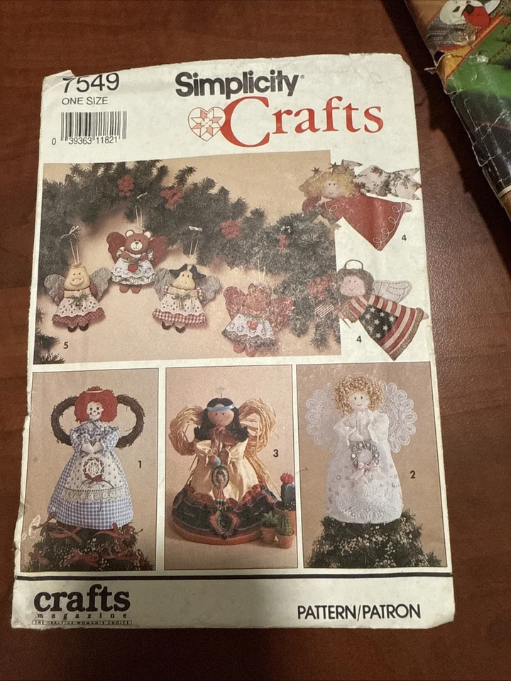 VTG Christmas Craft Sewing Patterns Lot Of 3 Simplicity Butterick McCall’s READ - Image 2 of 4