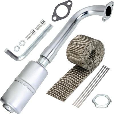 420Cc Exhaust Pipe Header Muffler Replacement for Predator 301Cc 8Hp GX240 270 3