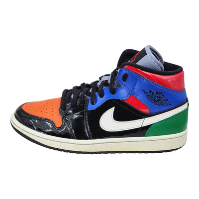 Nike Air Jordan 1 Mid SE ''Multi Patent'' Turnschuhe UVP 208,00 £ UK-Größe 7