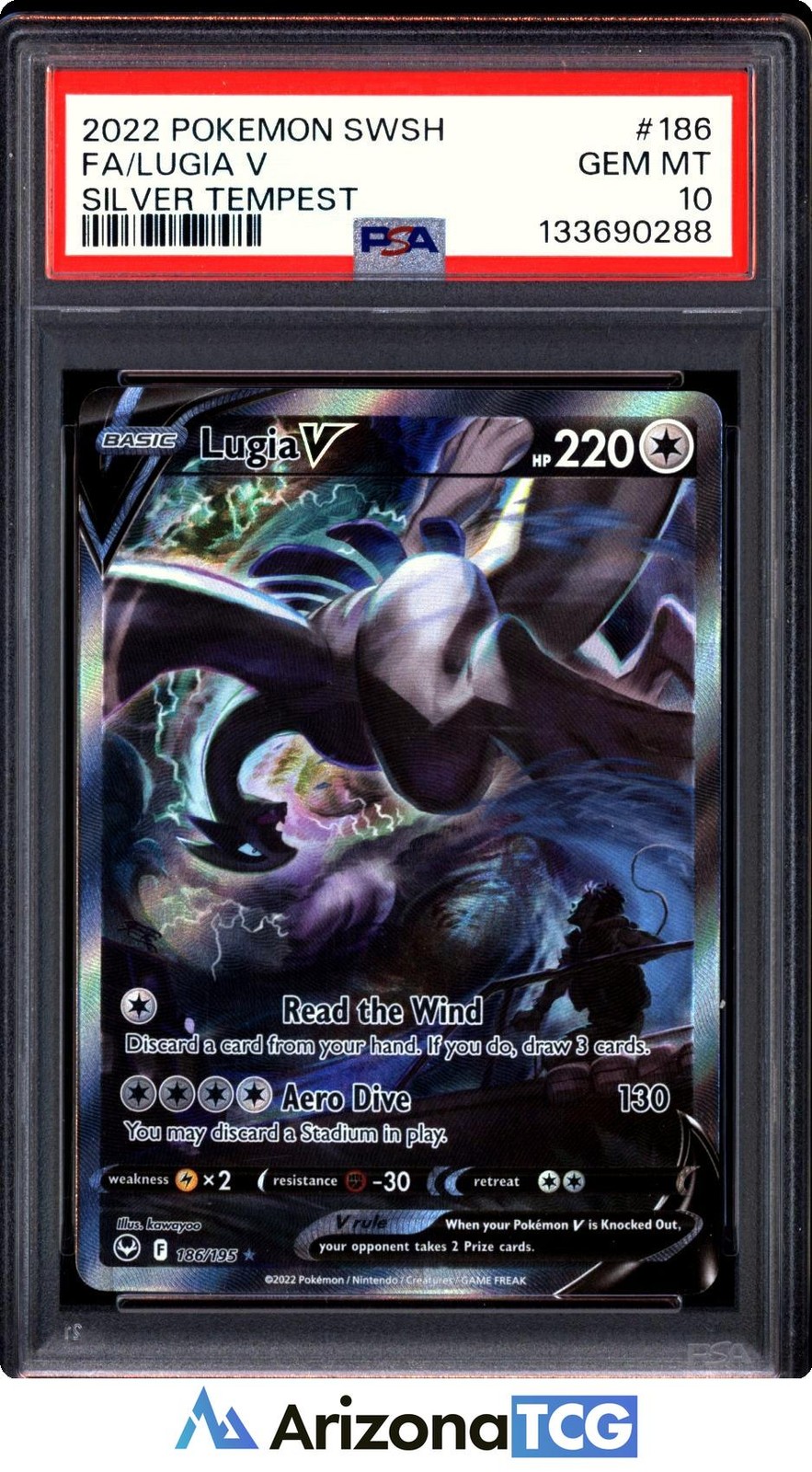 Lugia V 2022 Sword & Shield: Silver Tempest #186/195 Holo