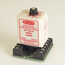 DAYTON Solid State Time Delay Relay, off delay 9-900sec with 11-Pin relay socket