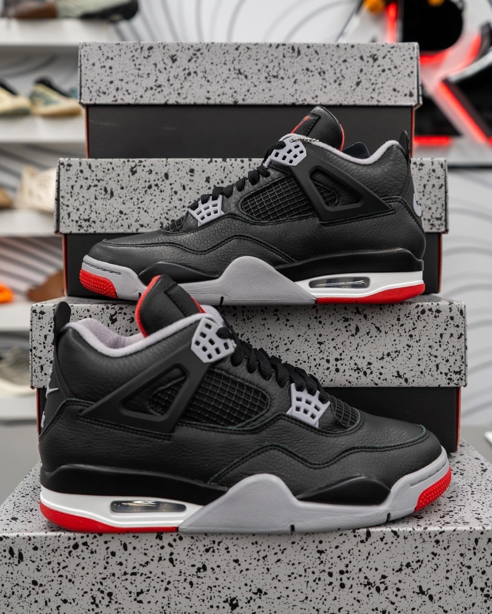 Size 9.5 - Air Jordan 4 Retro Bred Reimagined for sale online | eBay