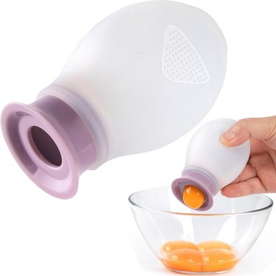 Egg Separator for Raw Eggs, Silicone Egg White Separator, Fun & Easy | Cute