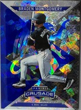 Braden Montgomery 2025 Panini Crusade #15 Blue Cracked Ice