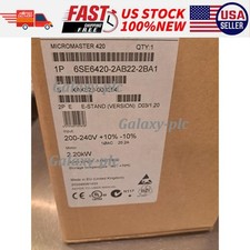 SIEMENS 6SE6420-2AB22-2BA1 MICROMASTER 420 2.2kW NEW IN BOX