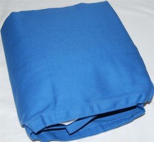 Ralph Lauren BEACHSIDE PREPPY BLUE CANVAS Full Bedskirt New RARE USA MADE