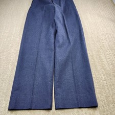 VINTAGE 60s Military Pants Men 29x31 Blue AF Trouser Wool Serge Type 1 High Rise