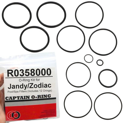 #ad Captain O Ring Jandy Zodiac R0358000 Oring Kit for Pool Spa Filters $15.99