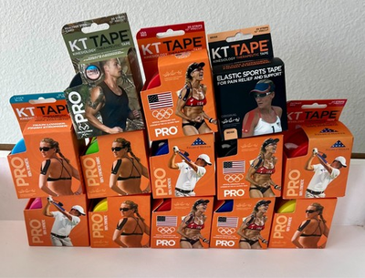 #ad #ad KT Tape Pro Synthetic Kinesiology Athletic Tape 20 Ct 10” Precut Strips Olympics $14.95