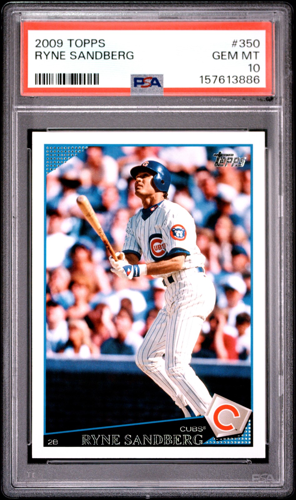 Ryne Sandberg #350 Baseball Cards 2009 Topps trading card — raw and PSA graded price guide