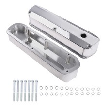 Tall Valve Covers For Ford Mercury 260 289 302 351w Baffled Aluminum Gh-6344 Tall Valve Covers For Ford Mercury 260 289 302 351w Baffled Aluminum Gh-6344