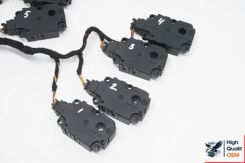 AUDI A6 2012-2018 JUEGO DE 16 CALEFACCIÓN AIRE ACONDICIONADO PUERTA ABATIBLE ACTUADOR MOTOR Foto 3 de 4