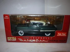 Chevrolet 1953 Bel Air Hard Top Metal Die-Cast Green Vehicle 1:18 Sun Star #1602