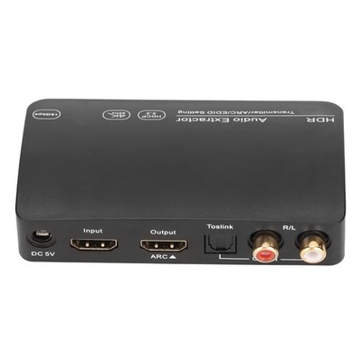 HDR Audio Extractor 4K HDMI Bluetooth Transmitter TV PC Optical/L R ARC 3 Modes