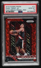 2018 Panini Prizm Fast Break Red 107/125 Gary Trent Jr PSA 10 GEM MT Rookie RC