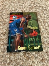 KEVIN GARNETT ROOKIE FLEER 1996-96 MINNESOTA TIMBERWOLVES NRMT BASKETBALL CARD. rookie card picture