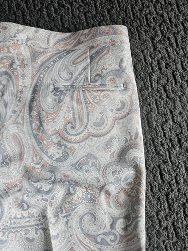 Vintage 1970s Sansabelt Novelty Paisley Print Men's Golf Pants 34" - Picture 6 of 7