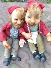 bambole Gnomi vintage Lucki e Gucki anni 50  60 Original 