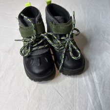Carter s Toddler Boy's Duck Boot In Black/Olive Size 5M