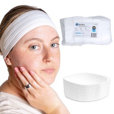 BodyMed Disposable Medical  Spa Headbands - 200 Count, Easy Closure for