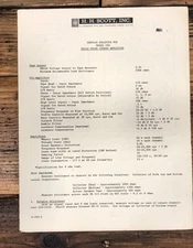 HH Scott Model 260 Amplifier Service Manual *Original*