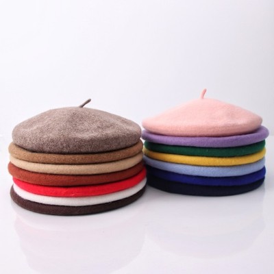 French Style Autumn Winter Warm Beret Wool Hat Fashion Child/girl/kids Cap