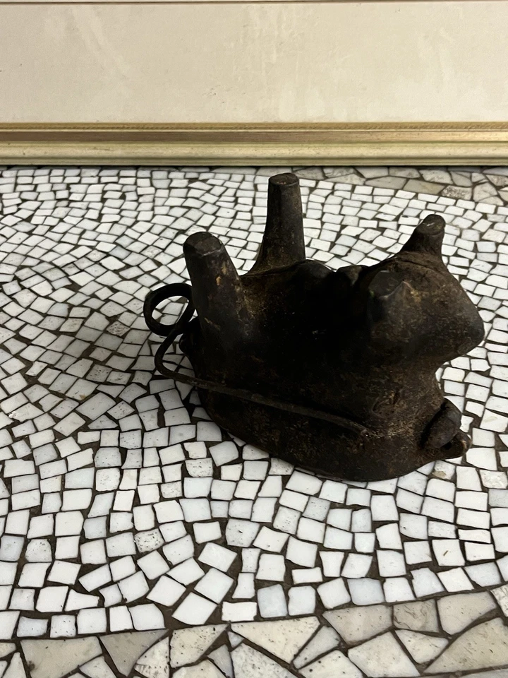 Antike Backform, Schokoladenform, " OSTERLAMM ", Gussform, Keramik, um 1900 - Bild 2 von 4