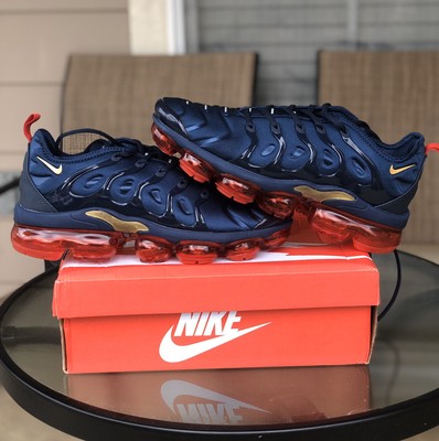 vapormax plus midnight navy metallic gold