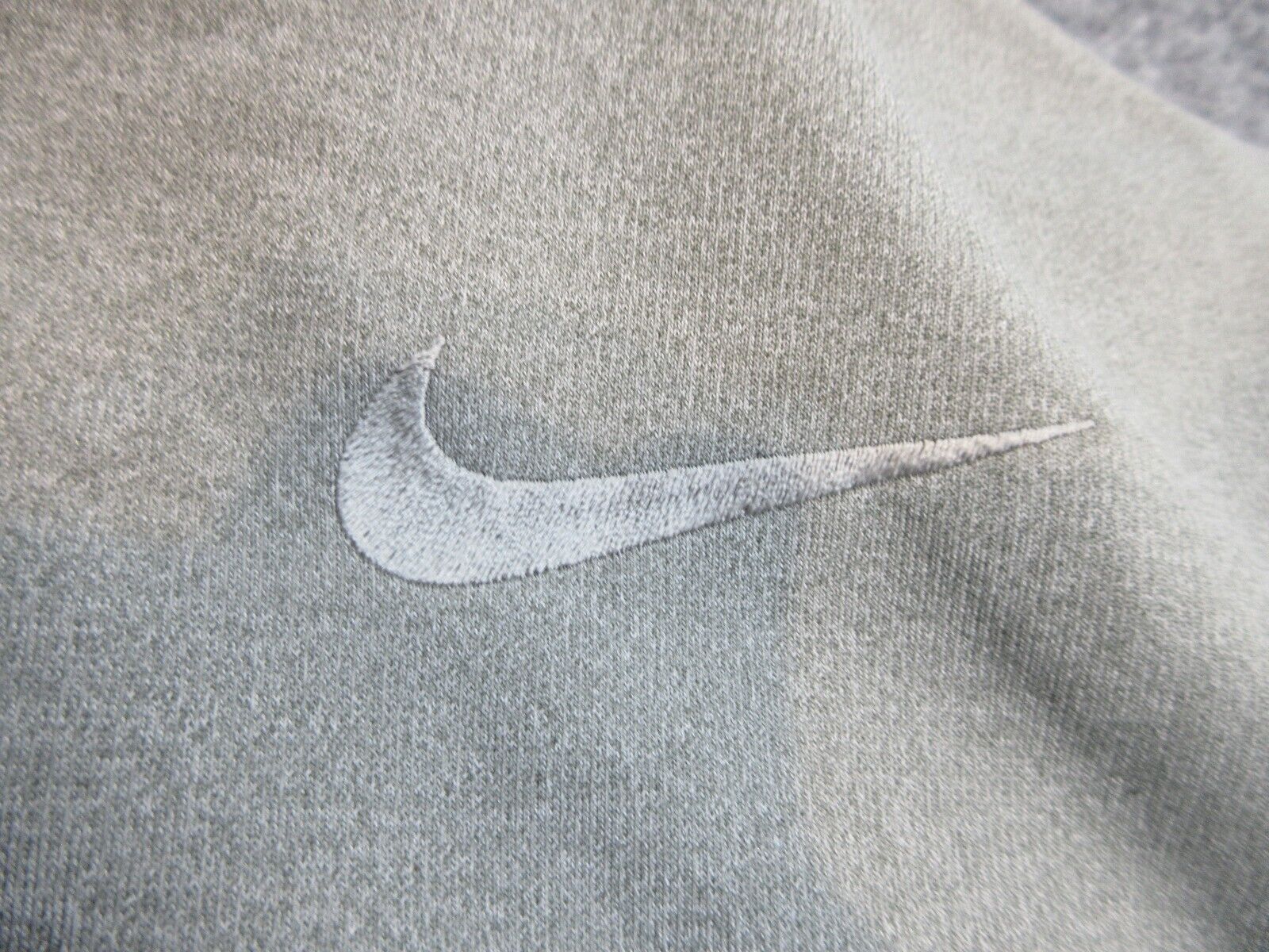 Nike Sweater Mens Adult Medium Gray Hoodie Swoosh… - image 7