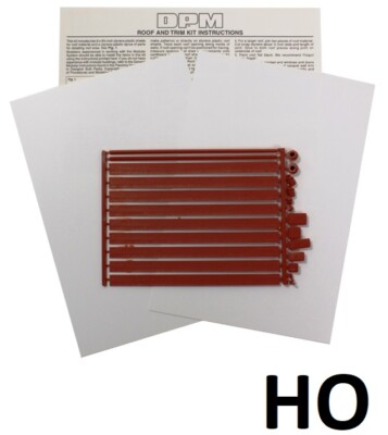 HO Scale- Roof and Trim Kit ''Modular System'' DPM-30190