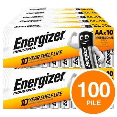 Energizer Industrial Pile Stilo AA Mignon LR6 Batterie 1,5V Pro Non Ricaricabili