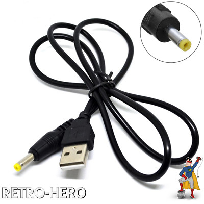  PSP 1000 / 2000 / 3000 Fat USB Charger Data Power Cable Charging Lead NEW
