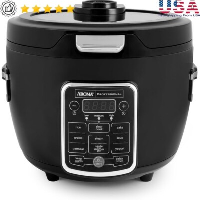 Multi-Function Rice Cooker Steamer Slow Cooker W/ Timer 10 Cup Capacity New