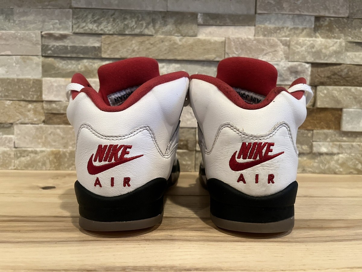 【即購入OK】NIKE AIR JORDAN 5 \"FIRE RED\" 2020 New Nike Air Jordan 5 Retro GS Fire Red 2020 GS (Size 3.5 Y