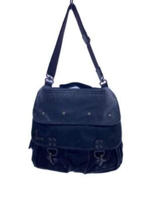 DIESEL Plain Genuine Leather Flap Closure Black Vintage DIESEL Plain Genuine Leather Flap Closure Black Vintage