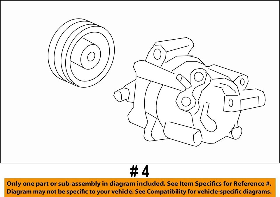 Compresor de aire acondicionado usado para: Chevrolet Captiva Sport 2012 2,4 grado A Foto 4 de 4
