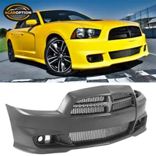 Fit 11-14 Dodge Charger SRT8 Front Bumper Cover Conversion Kit W/O ACC PP