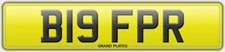 BIG REG B19 FPR NUMBER PLATE INITIALS REGISTRATION ASSIGNED FREE NO FEES RARE FR