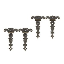 4 Pieces Rustic Vintage T Strap Door Hinges Zinc Alloy Decorative for Gate