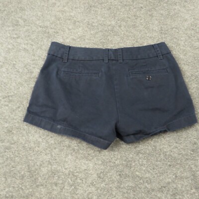 ⭐️mini⭐️ J Crew Shorts Womens 6 Blue Mid Rise Flat Front Pockets Chino