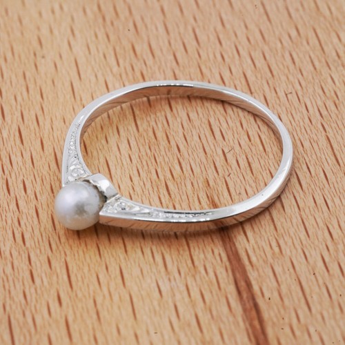 Art Deco Ring 750 Gold 18 Karat Weißgold Akoya Zuchtperle Antik Damen - Bild 4 von 7