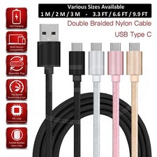 Charging Cable for Lenovo Z6 Pro Charger USB Type C Data Cable Nylon Braided